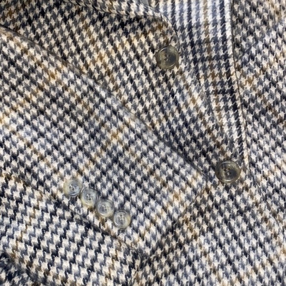 100%CAMEL HAIR HOUNDSTOOTH BLAZER BILL BASS PARISIAN BLACK LABEL MADE IN MEXICO - Picture 15 of 15